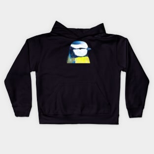 Blue Tit Bird Kids Hoodie